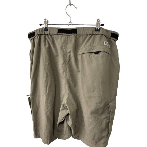 Columbia Nylon Cargo Shorts GRT Zipper Pockets Adjustable Belt Men’s Size XL - Picture 4 of 8